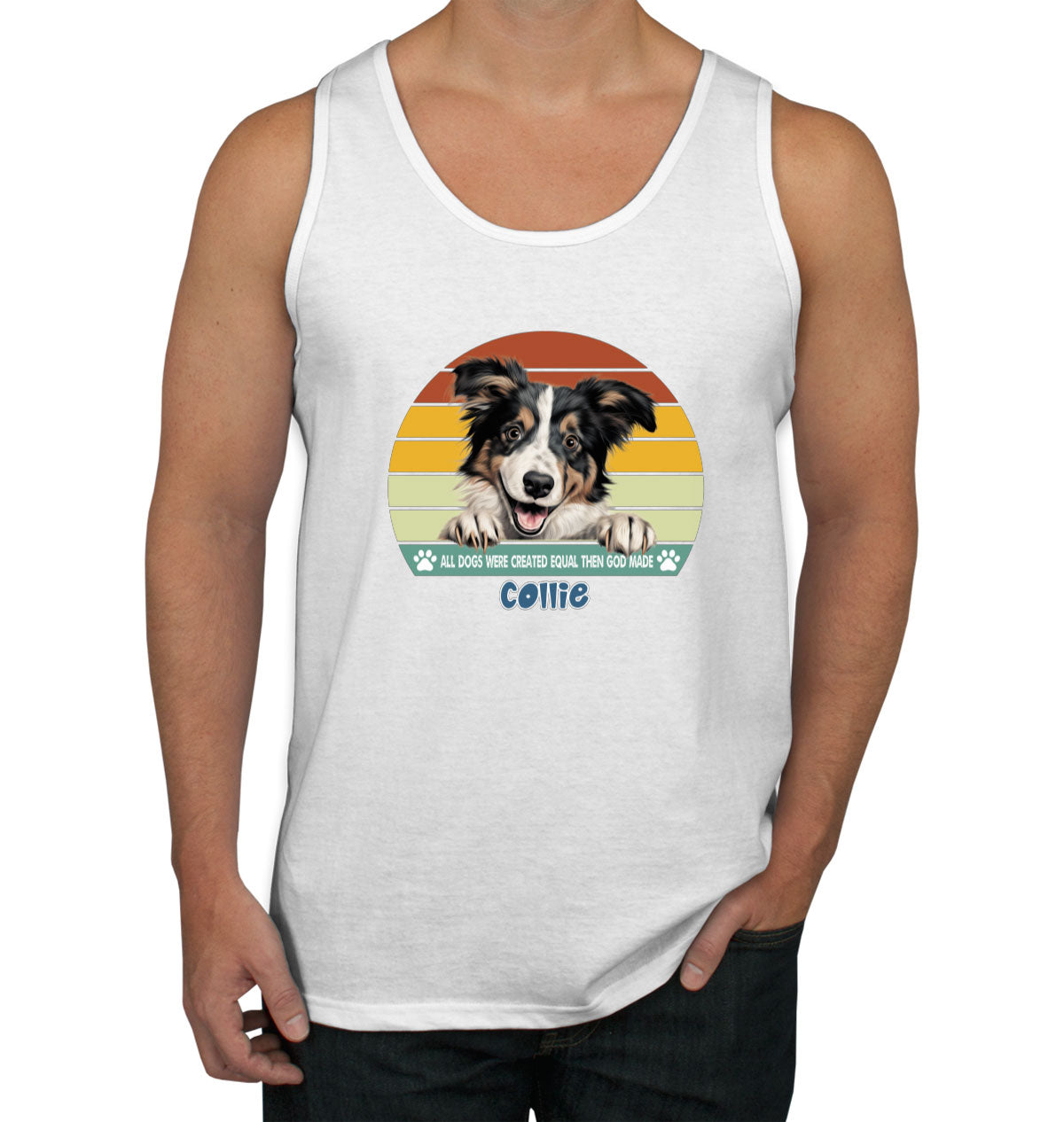 All Dogs Were Created Equal Collie Men's Tank Top