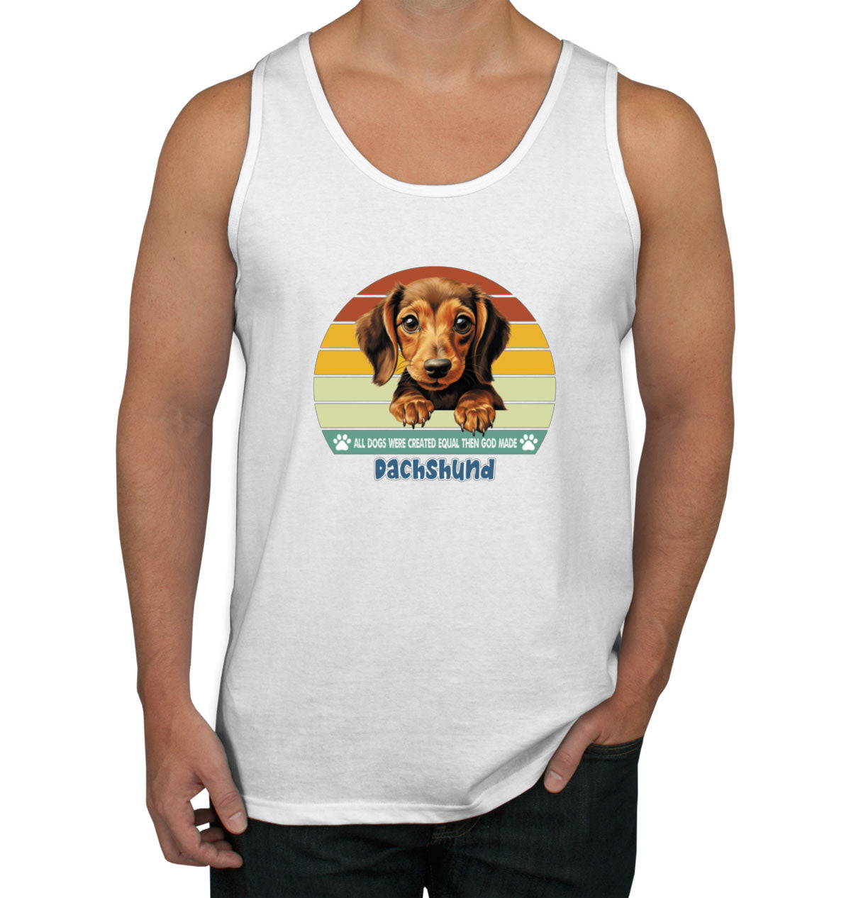 All Dogs Were Created Equal Dachshund Men's Tank Top