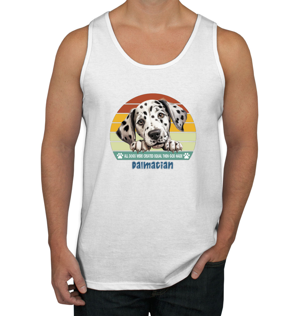 All Dogs Were Created Equal Dalmatian Men's Tank Top