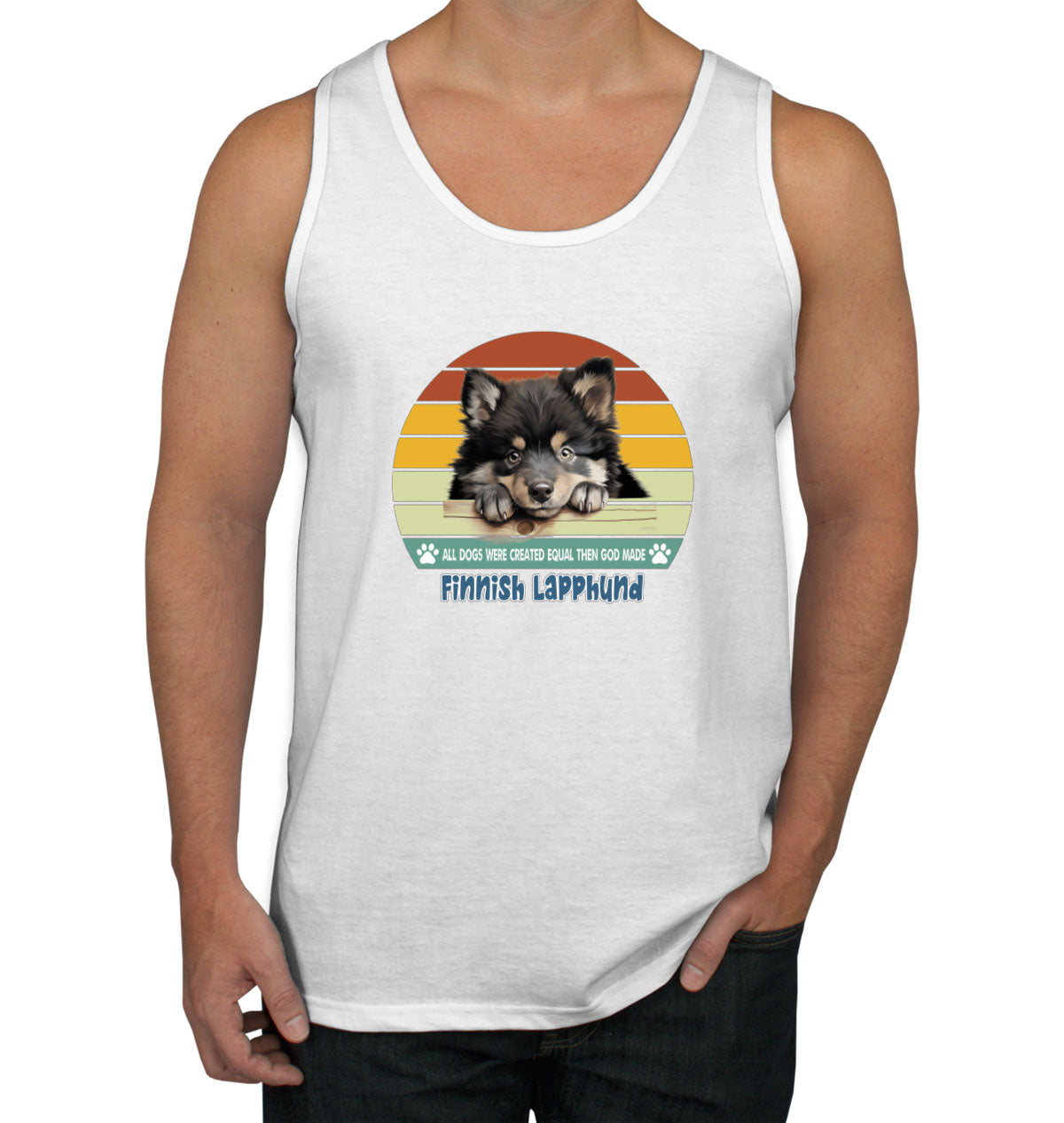 All Dogs Were Created Equal Finnish Lapphund Men's Tank Top