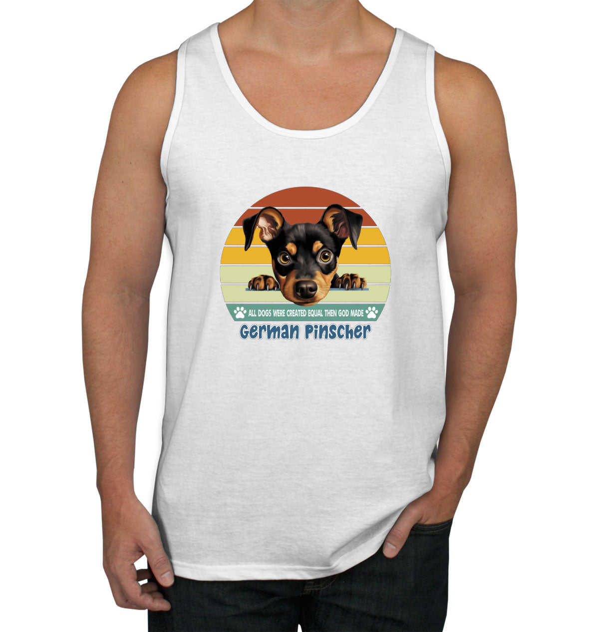 All Dogs Were Created Equal German Pinscher Men's Tank Top