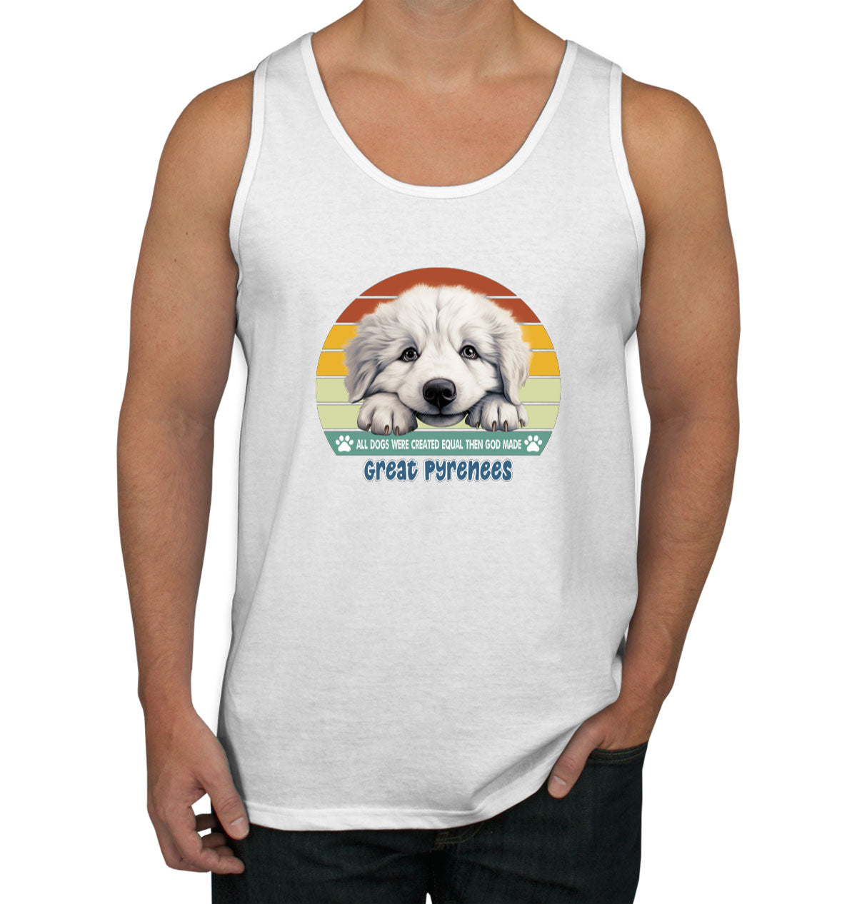 All Dogs Were Created Equal Great Pyrenees Men's Tank Top