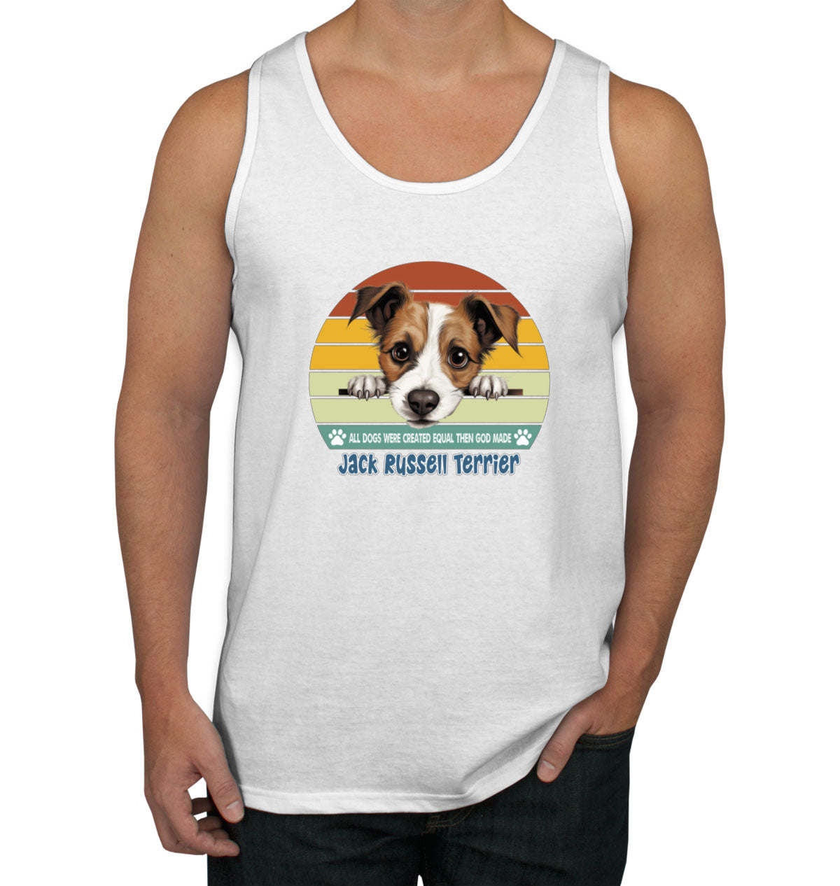 All Dogs Were Created Equal Jack Russell Terrier Men's Tank Top