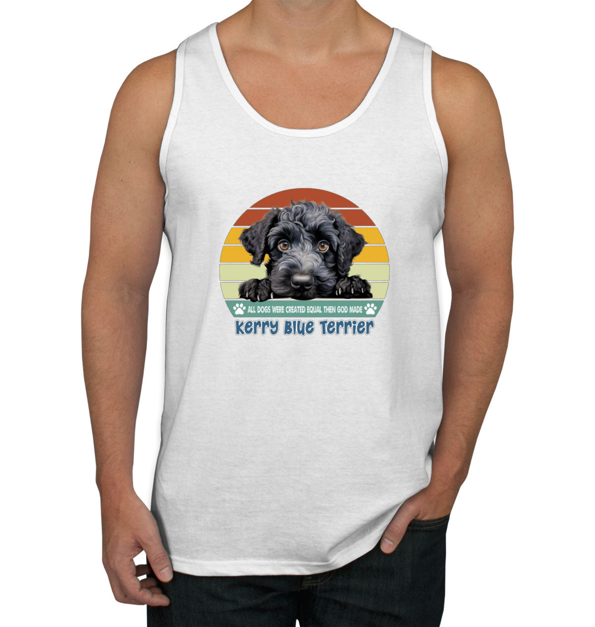 All Dogs Were Created Equal Kerry Blue Terrier Men's Tank Top