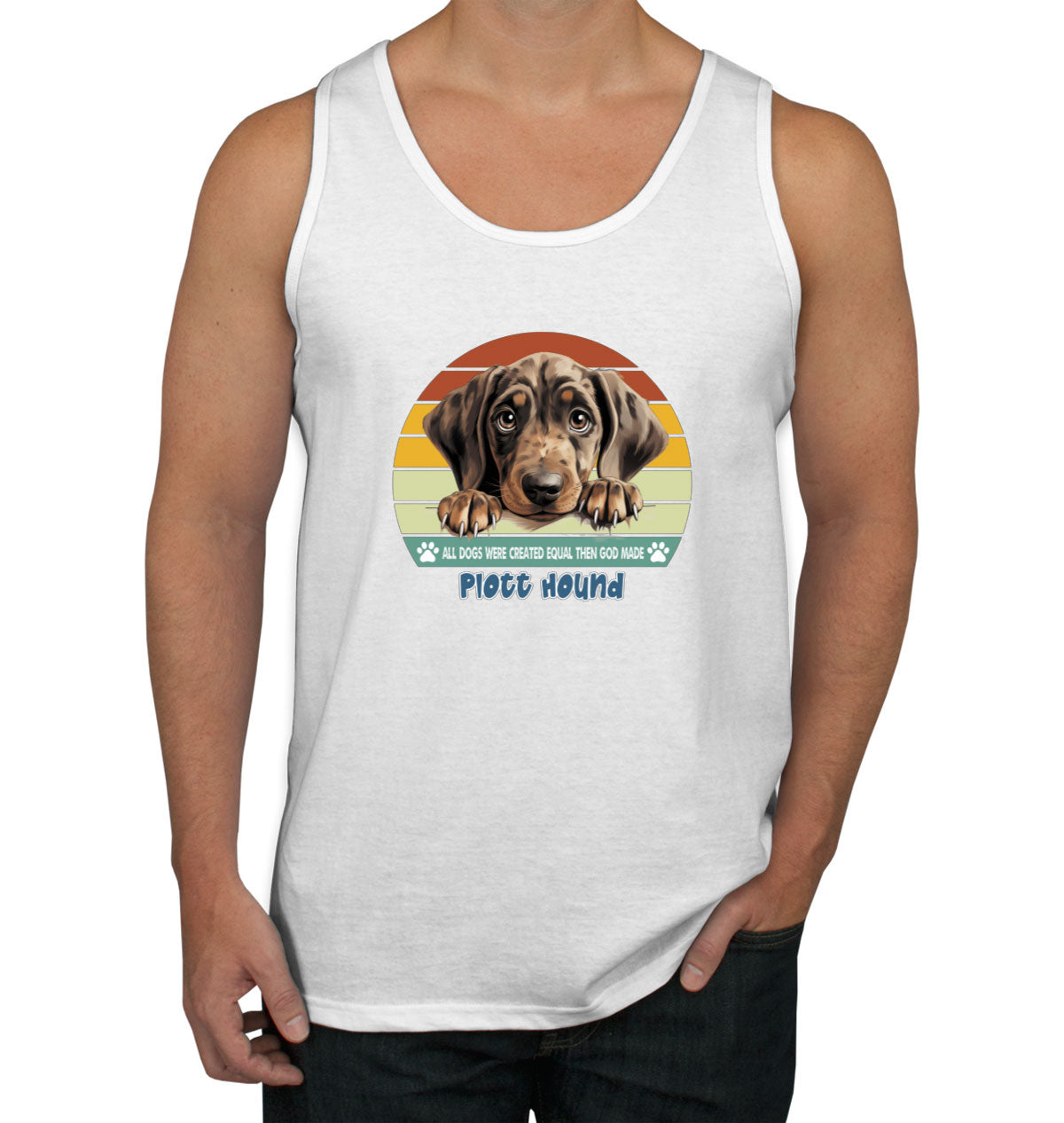 All Dogs Were Created Equal Plott Hound Men's Tank Top