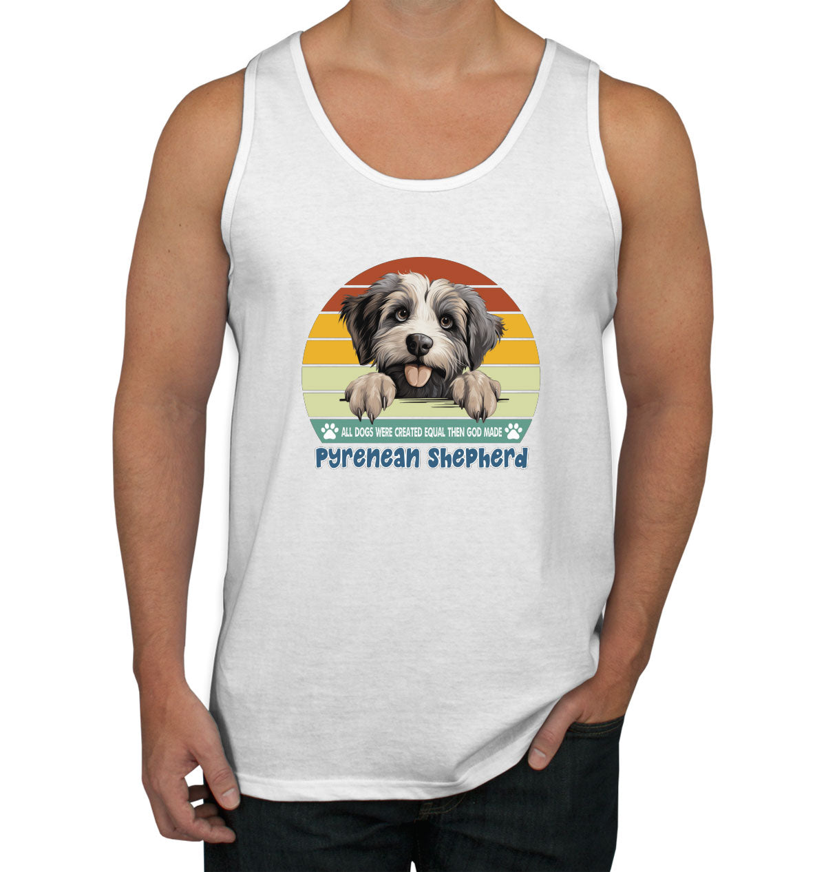 All Dogs Were Created Equal Pyrenean Shepherd Men's Tank Top