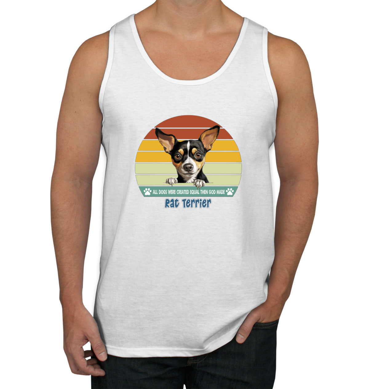 All Dogs Were Created Equal Rat Terrier Men's Tank Top