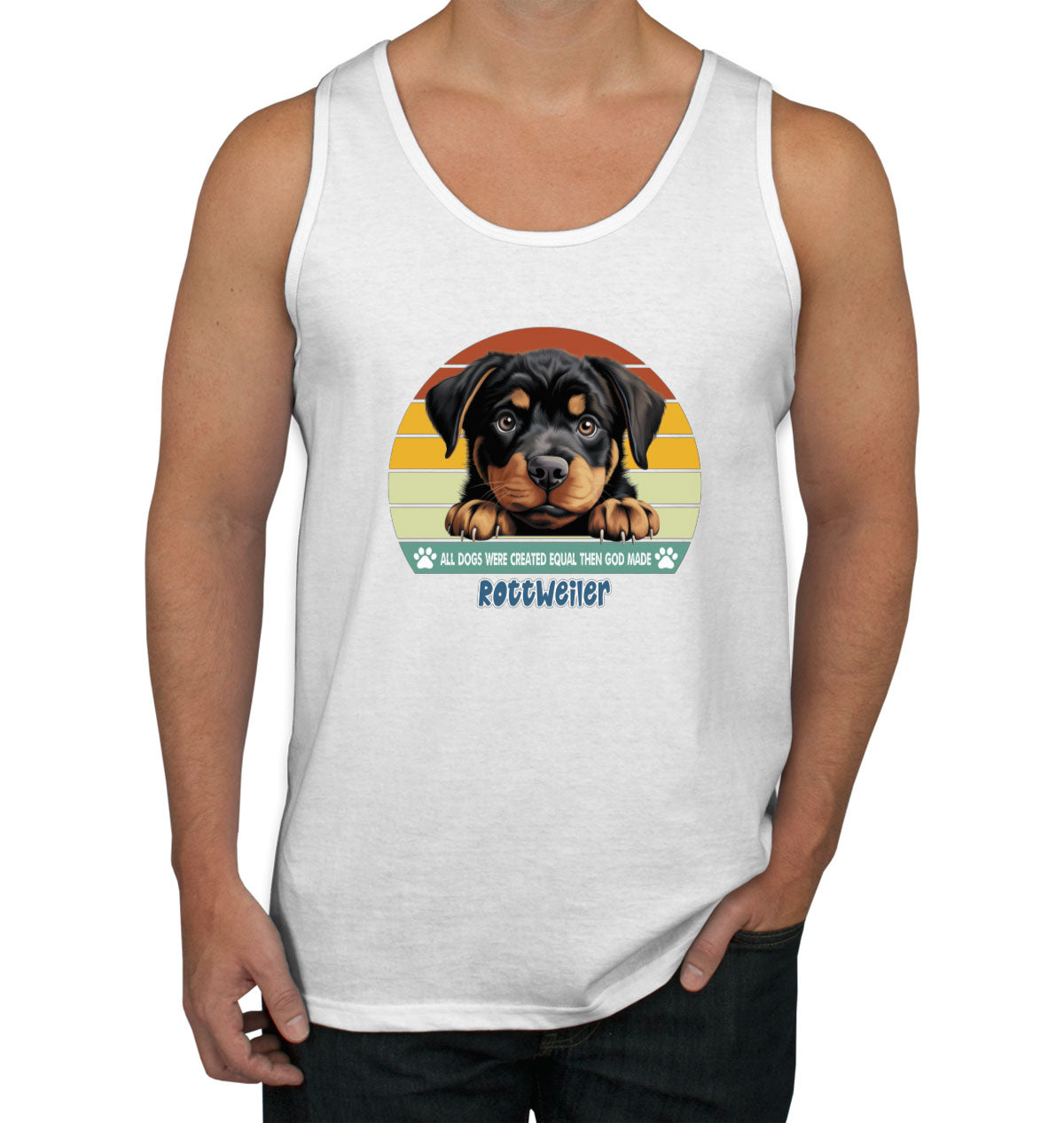 All Dogs Were Created Equal Rottweiler Men's Tank Top