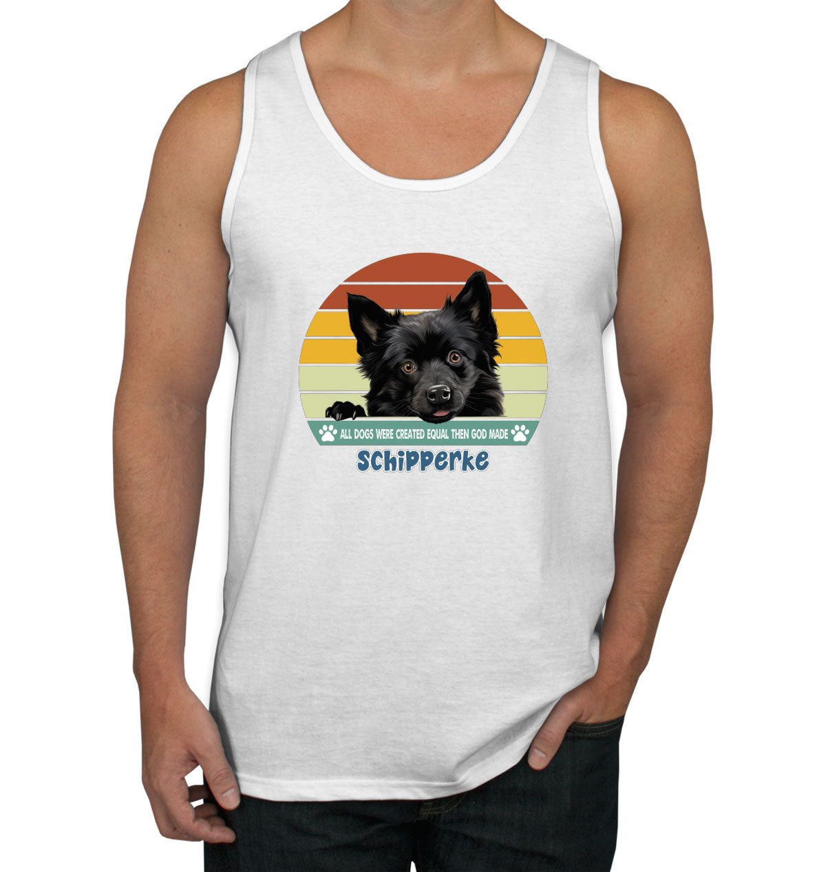 All Dogs Were Created Equal Schipperke Men's Tank Top