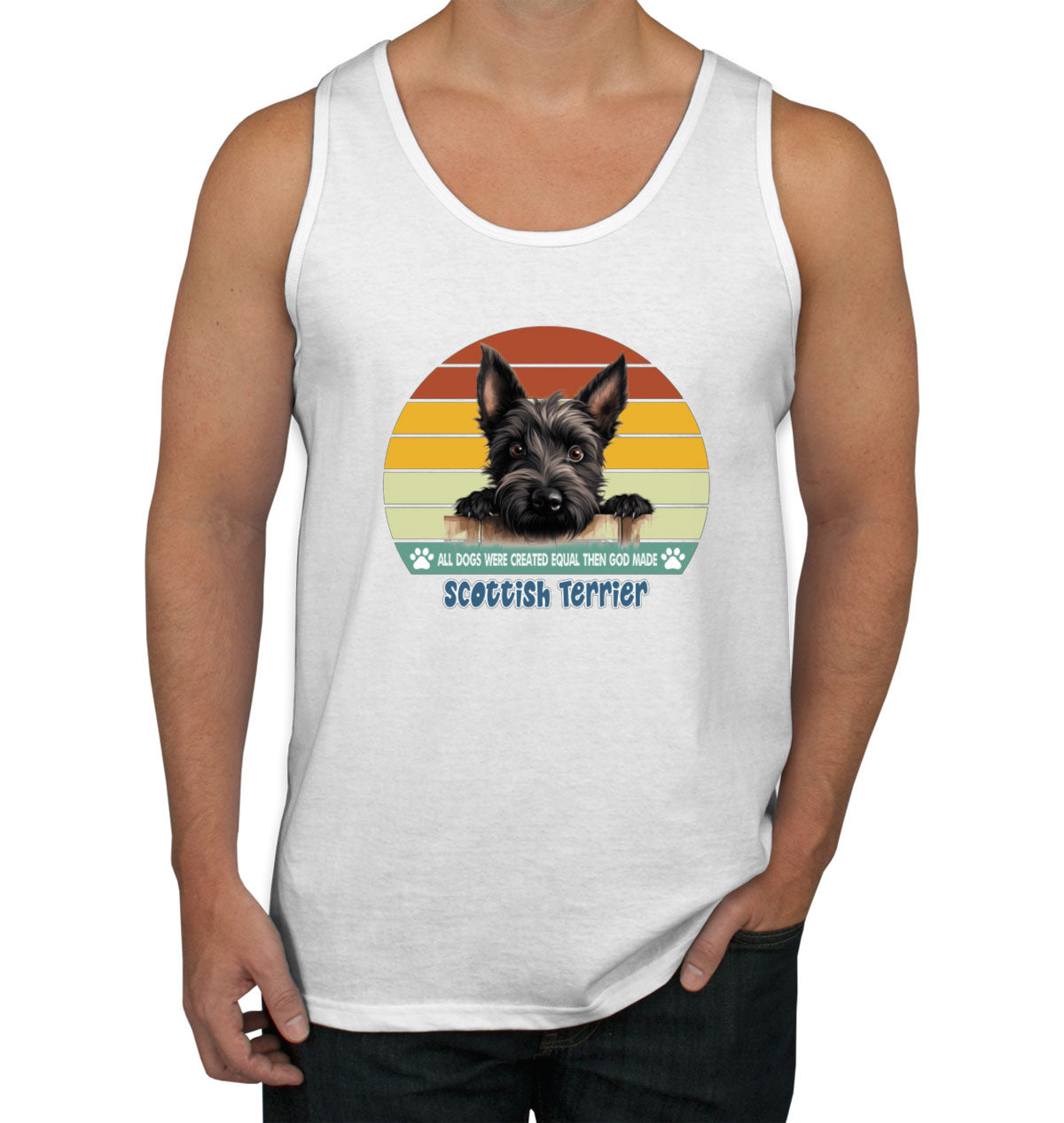 All Dogs Were Created Equal Scottish Terrier Men's Tank Top