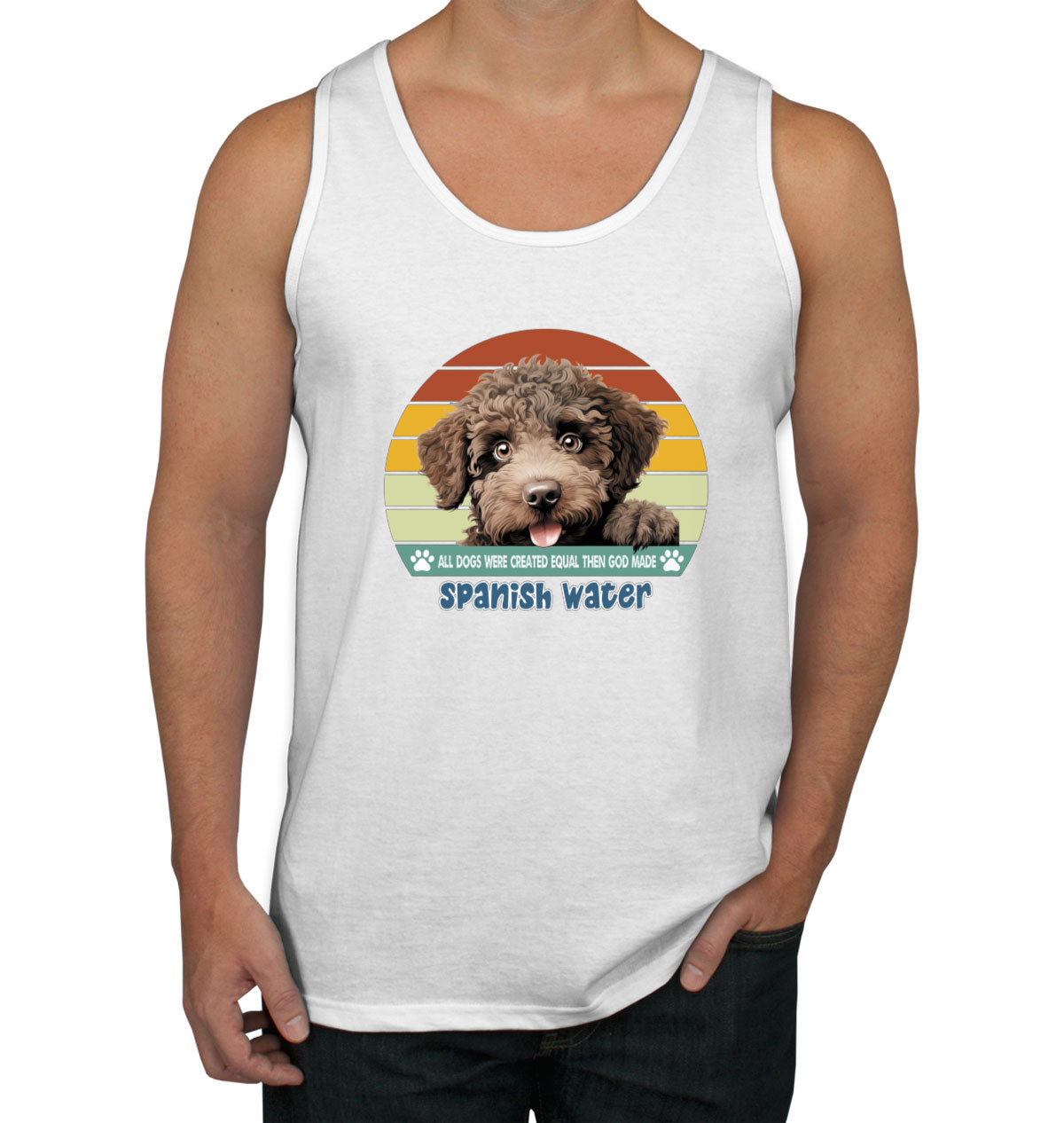 All Dogs Were Created Equal Spanish Water Men's Tank Top