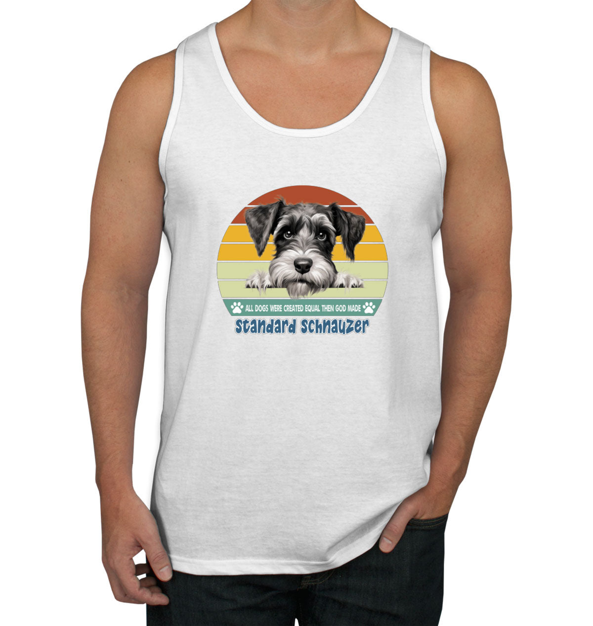 All Dogs Were Created Equal Standard Schnauzer Men's Tank Top