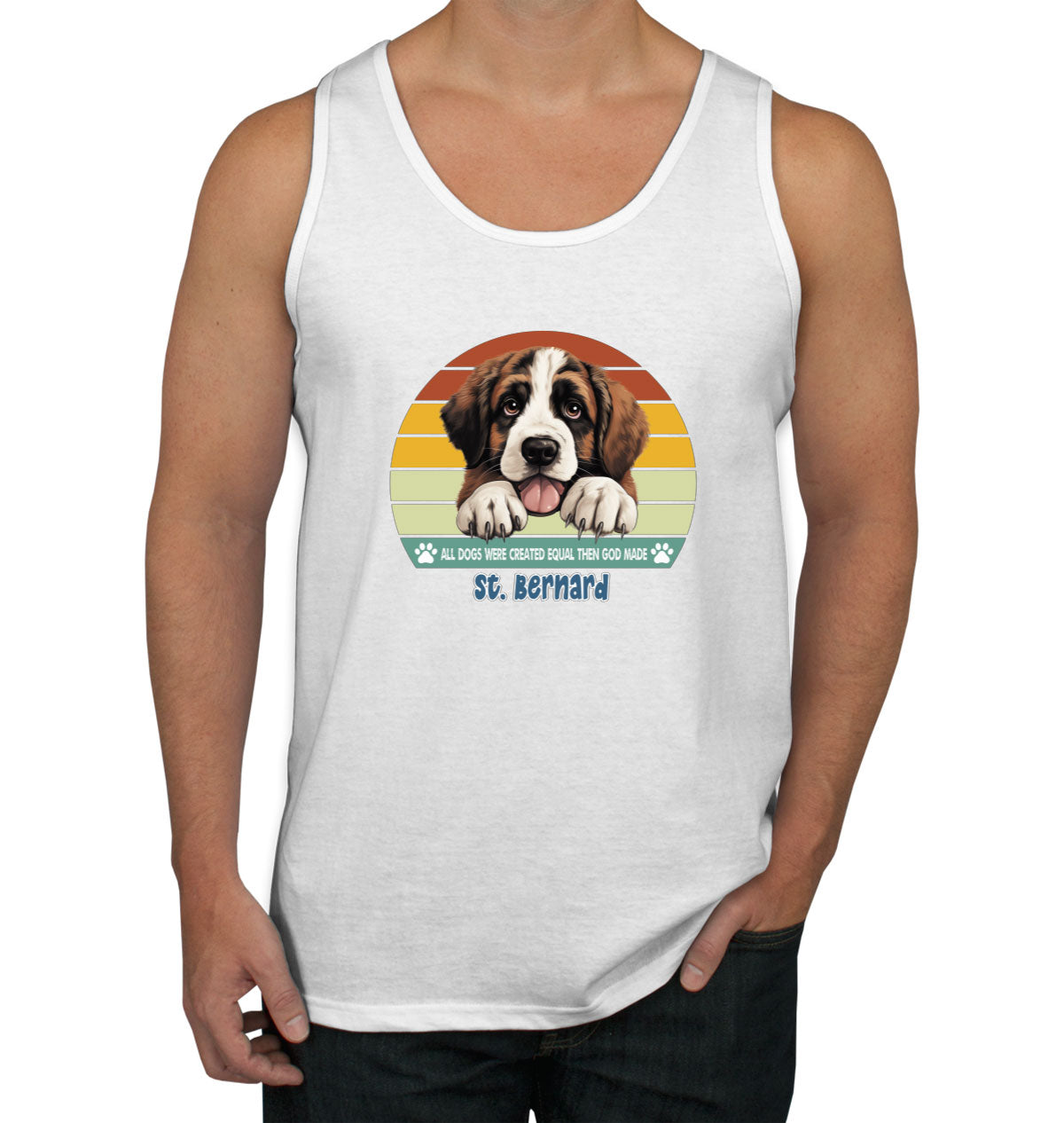 All Dogs Were Created Equal St. Bernard Men's Tank Top