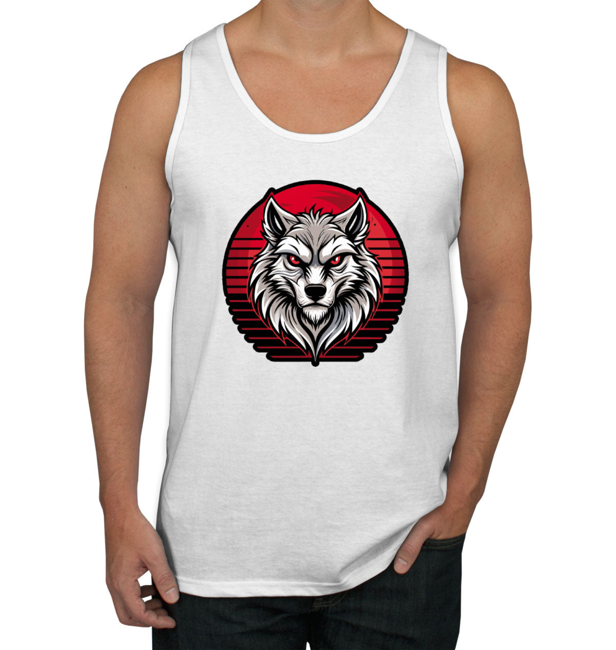 Wolf Head Men's Tank Top