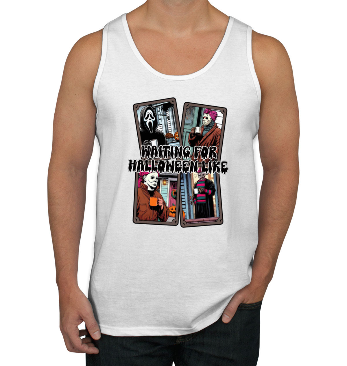 Waiting For Halloween Like Men's Tank Top