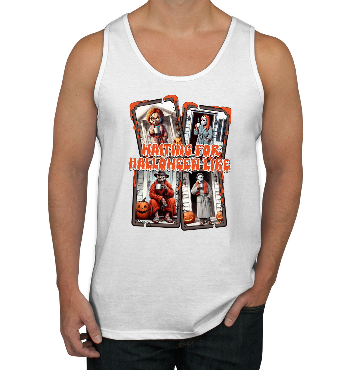 Waiting For Halloween Like Men's Tank Top
