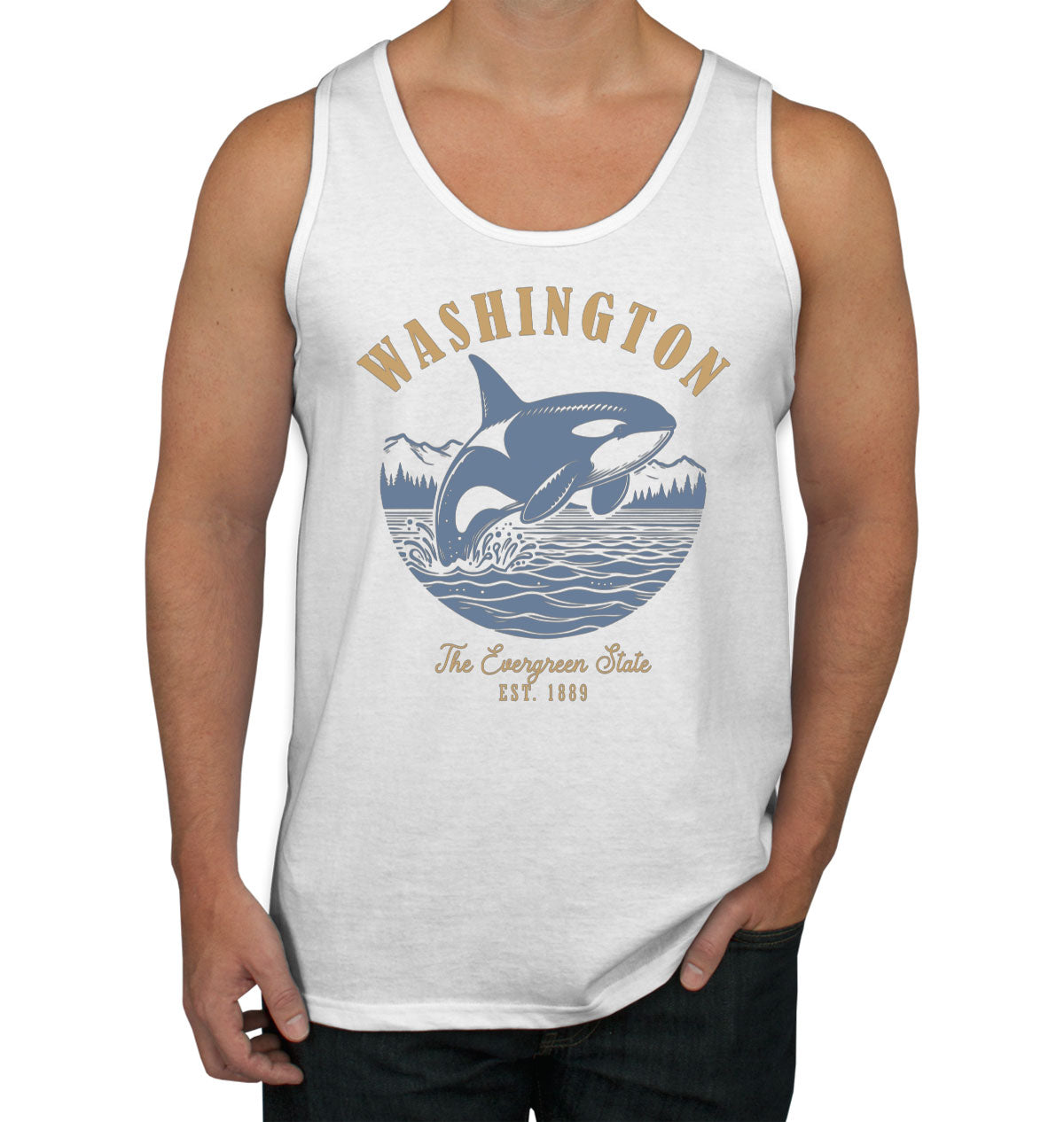 Washington State Vintage Men's Tank Top