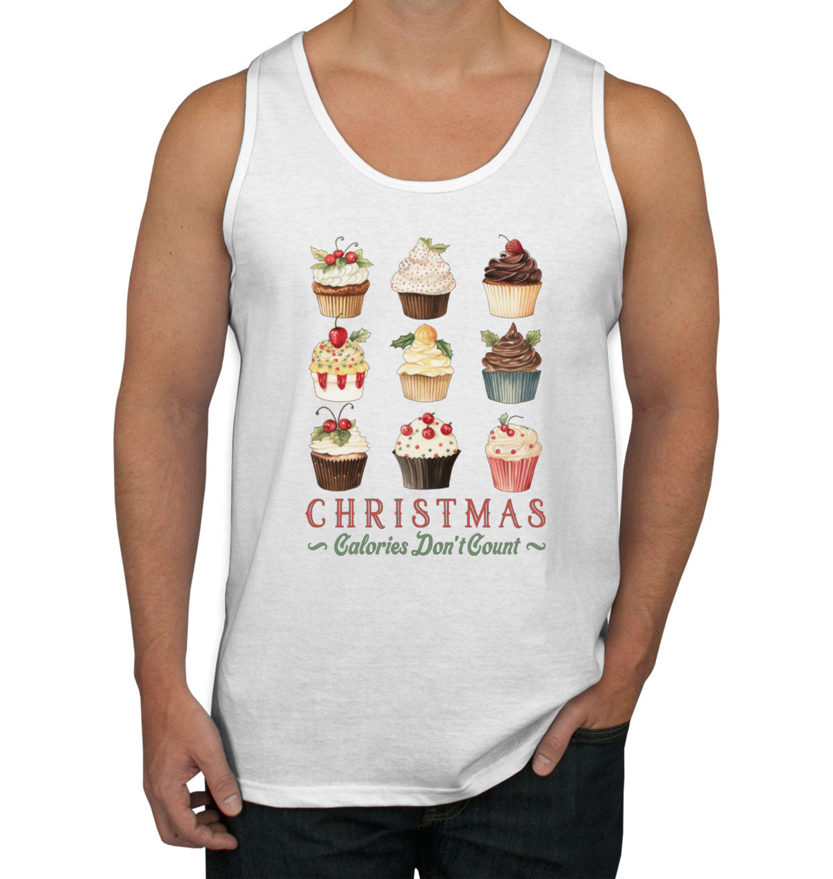 Christmas Calories Don't Count Men's Tank Top
