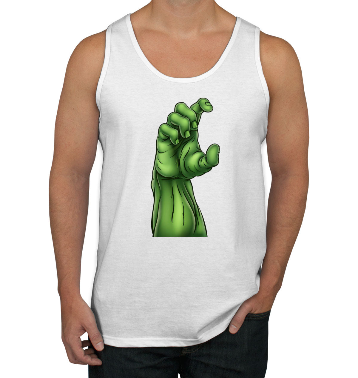 Zombie Monster Hand Halloween Men's Tank Top