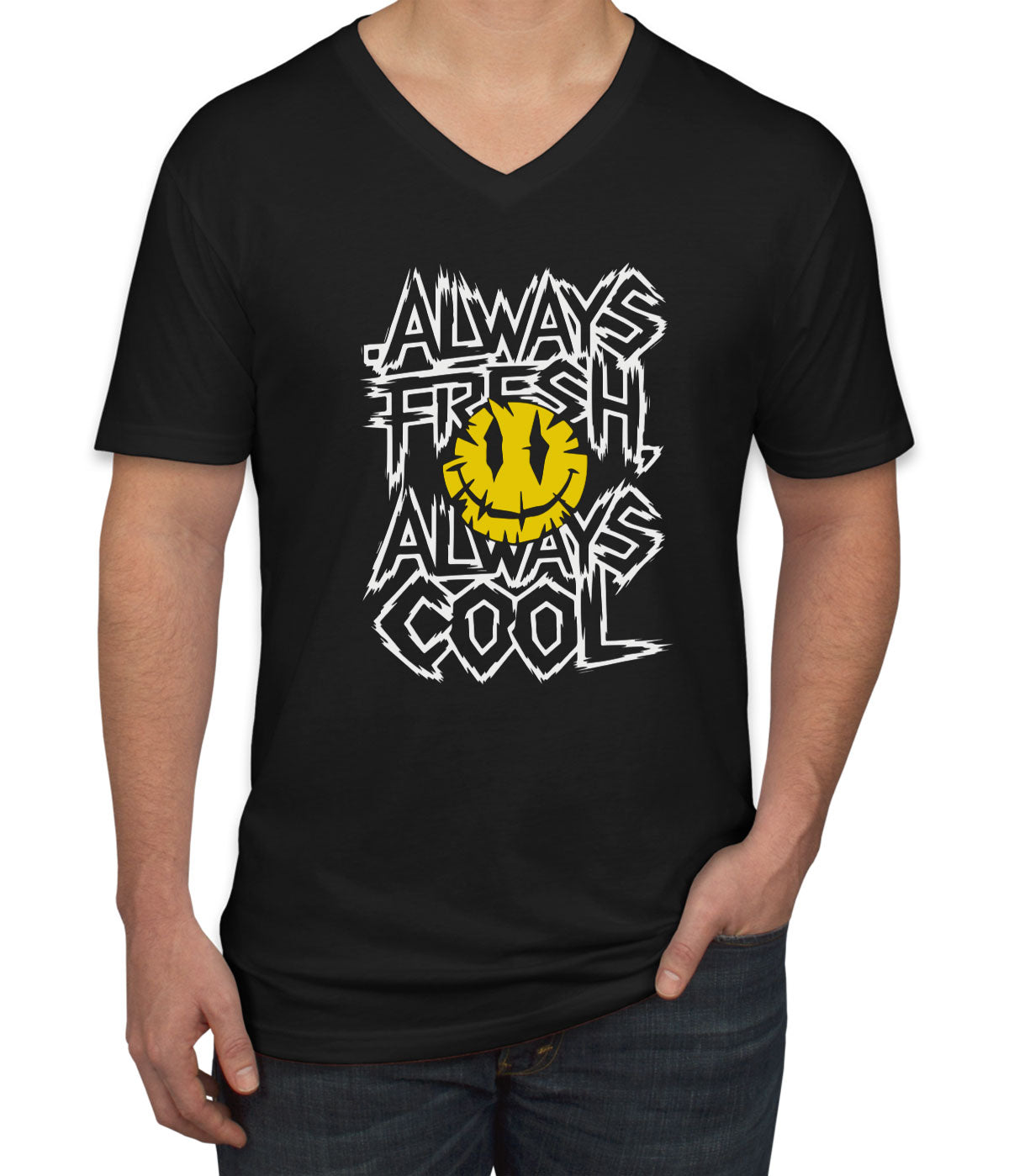 Always Fresh Always Cool Men's V Neck T-shirt