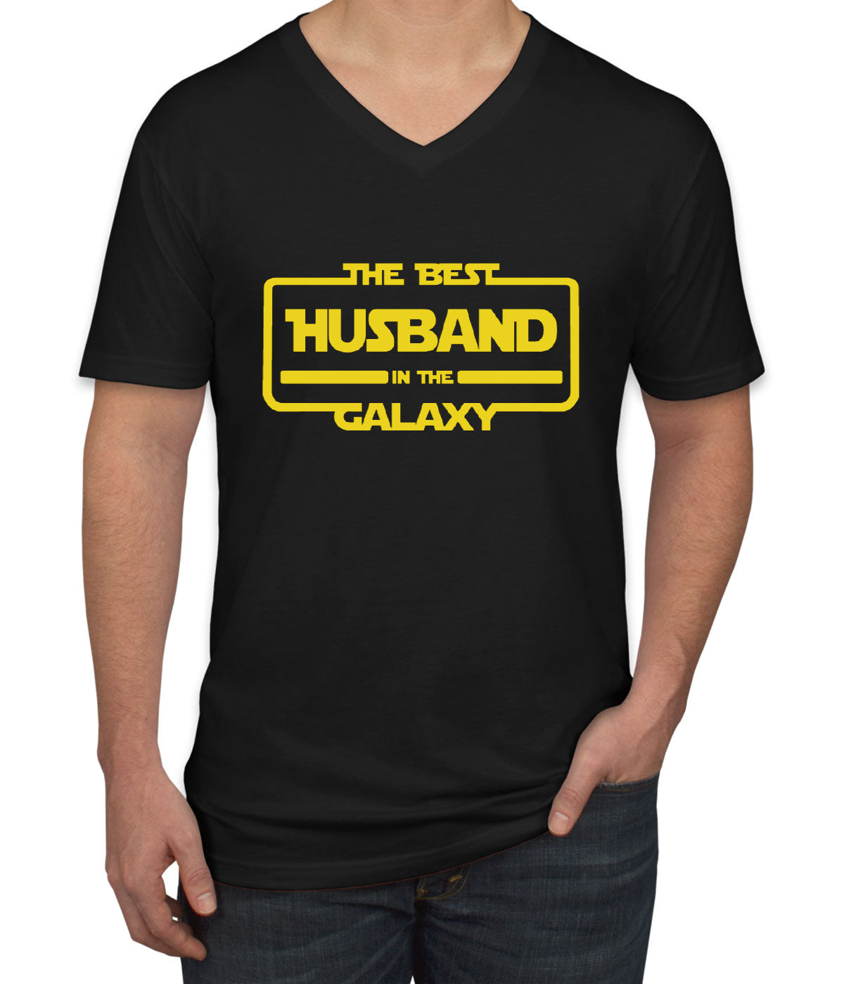 The Best Husband In The Galaxy Men's V Neck T-shirt