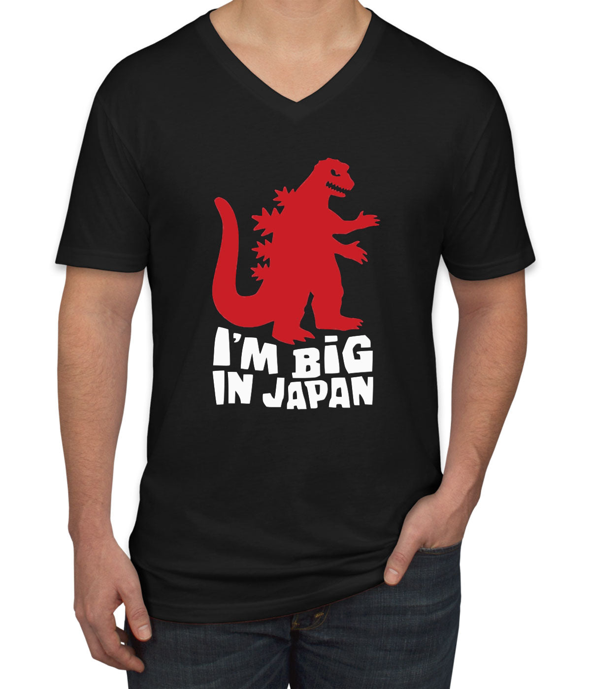 I'm Big In Japan Men's V Neck T-shirt