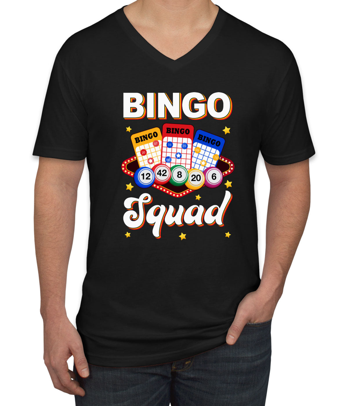 Bingo Squad Men's V Neck T-shirt