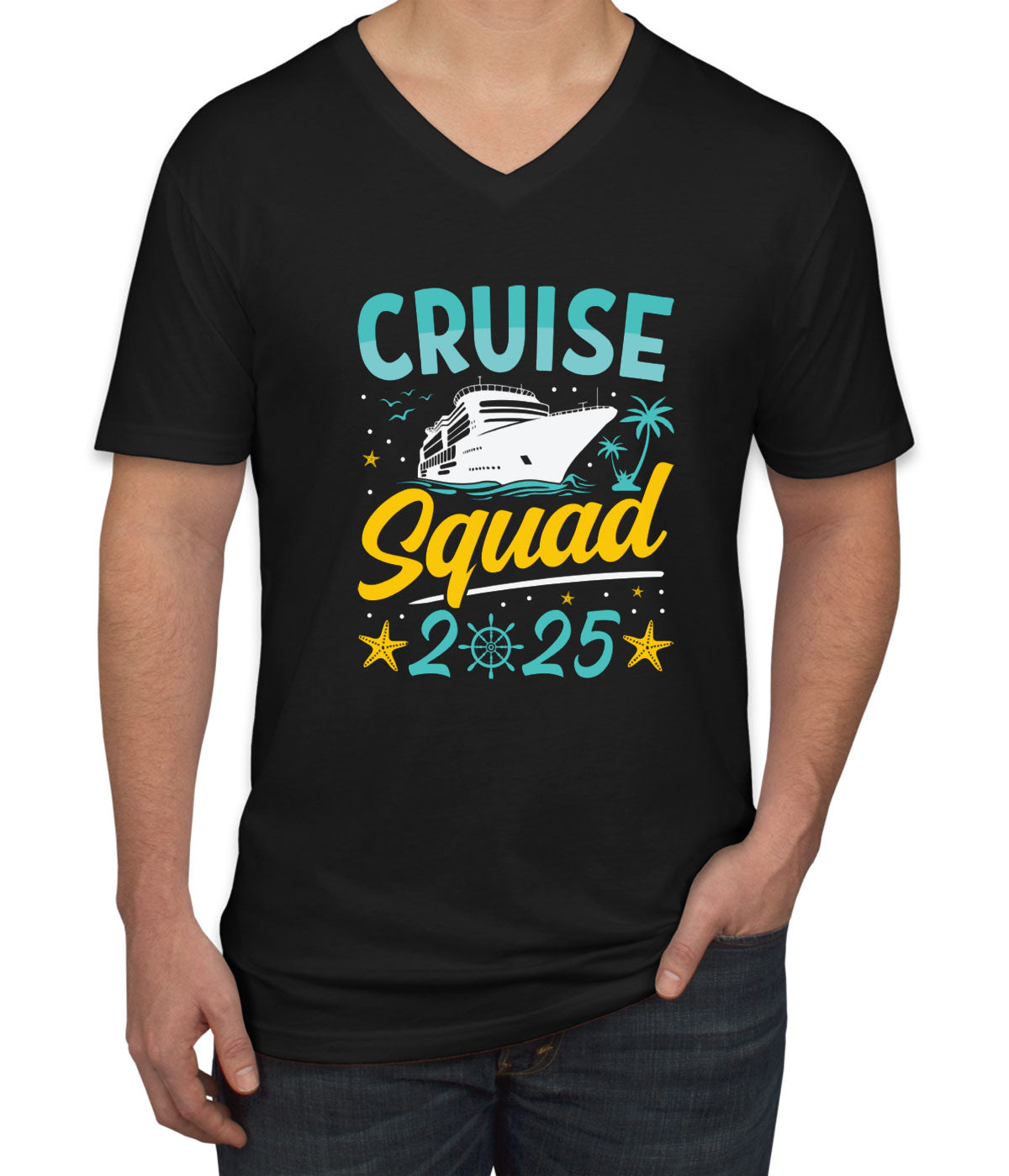 Cruise Squad Men's V Neck T-shirt