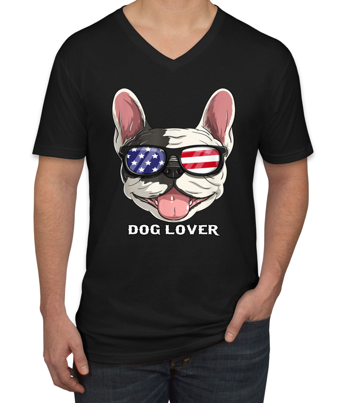 French Bulldog Dog Lover Men's V Neck T-shirt