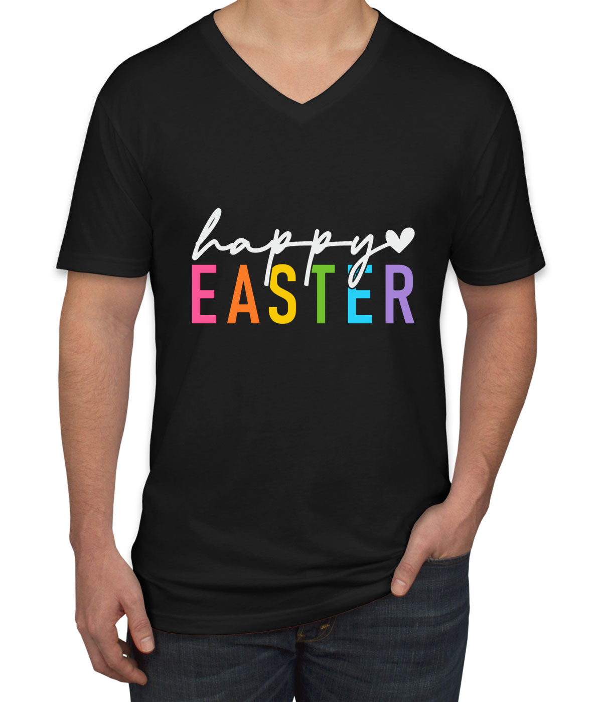 Happy Easter Men's V Neck T-shirt