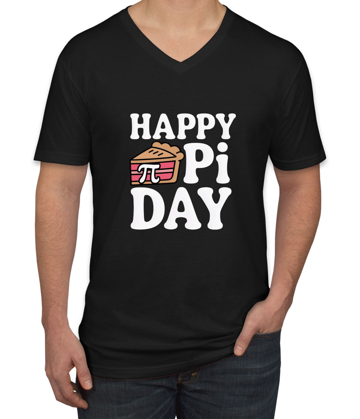 Happy Pi Day Men's V Neck T-shirt