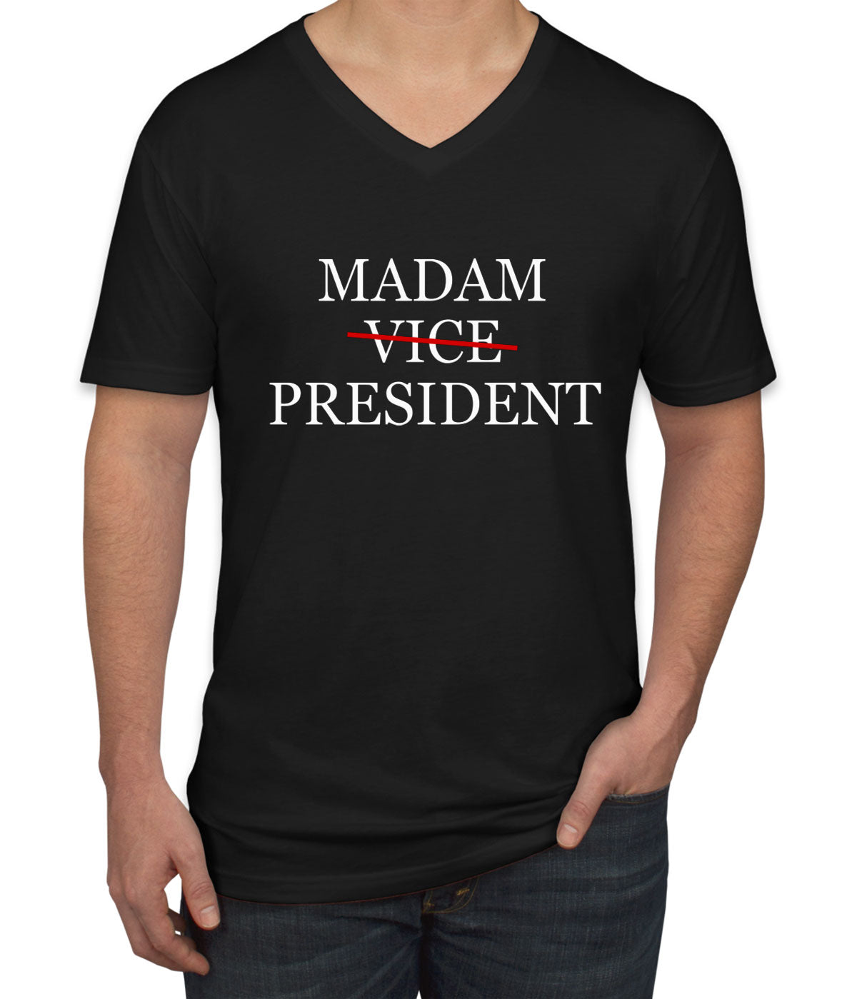 Madam President Kamala Harris Presidential Election Men's V Neck T-shirt