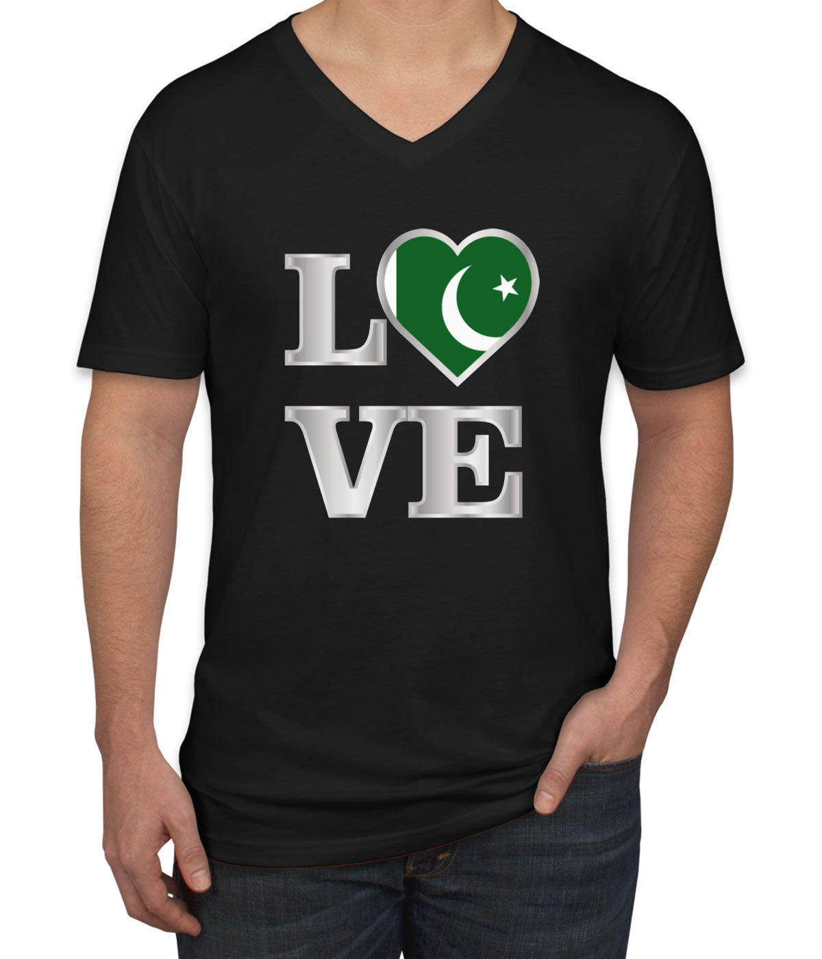 Pakistan Love Men's V Neck T-shirt