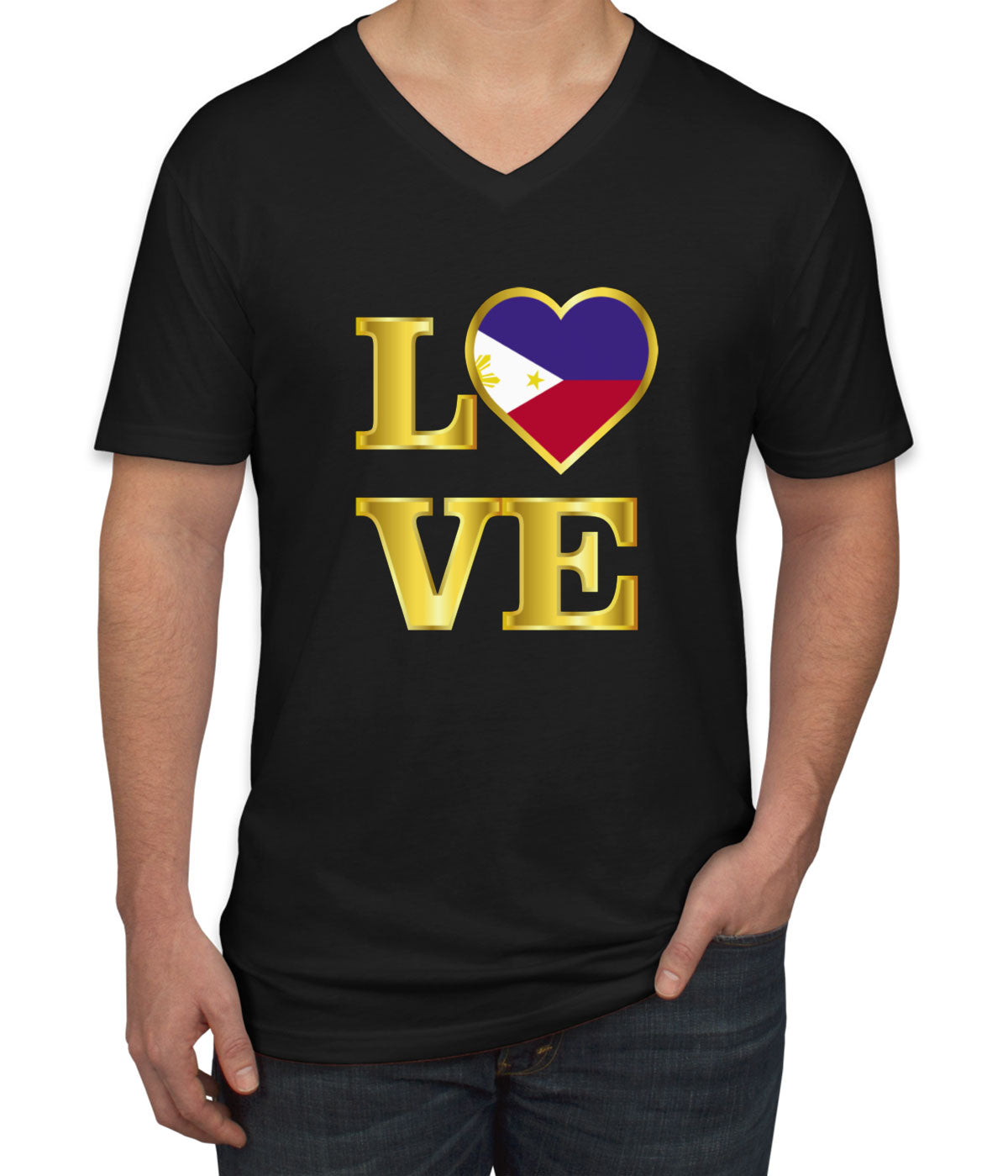 Philippines Love Men's V Neck T-shirt