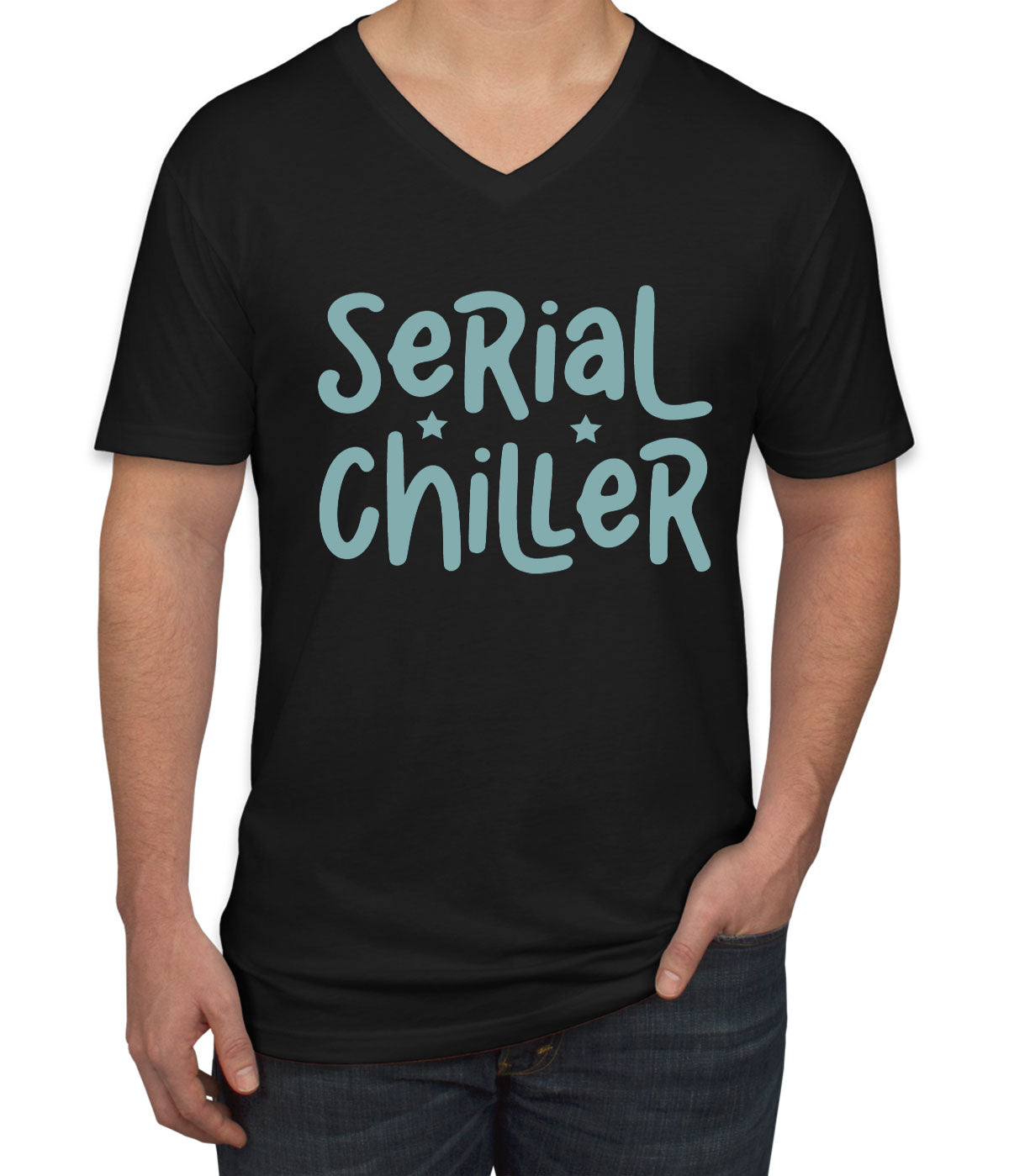 Serial Chiller Men's V Neck T-shirt