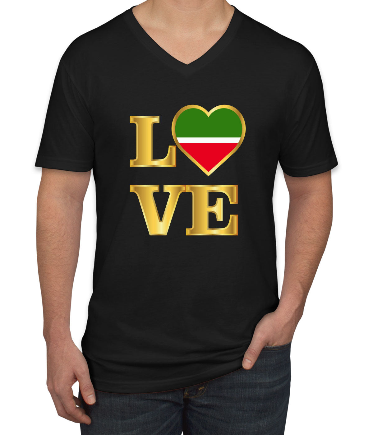 Tatarstan Love Men's V Neck T-shirt