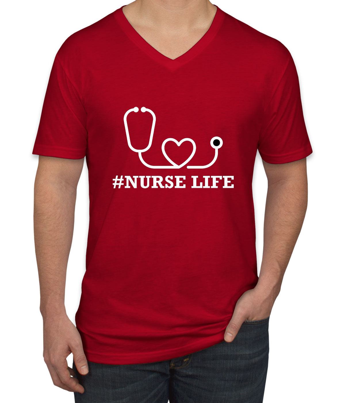 Nurse Life Men's V Neck T-shirt