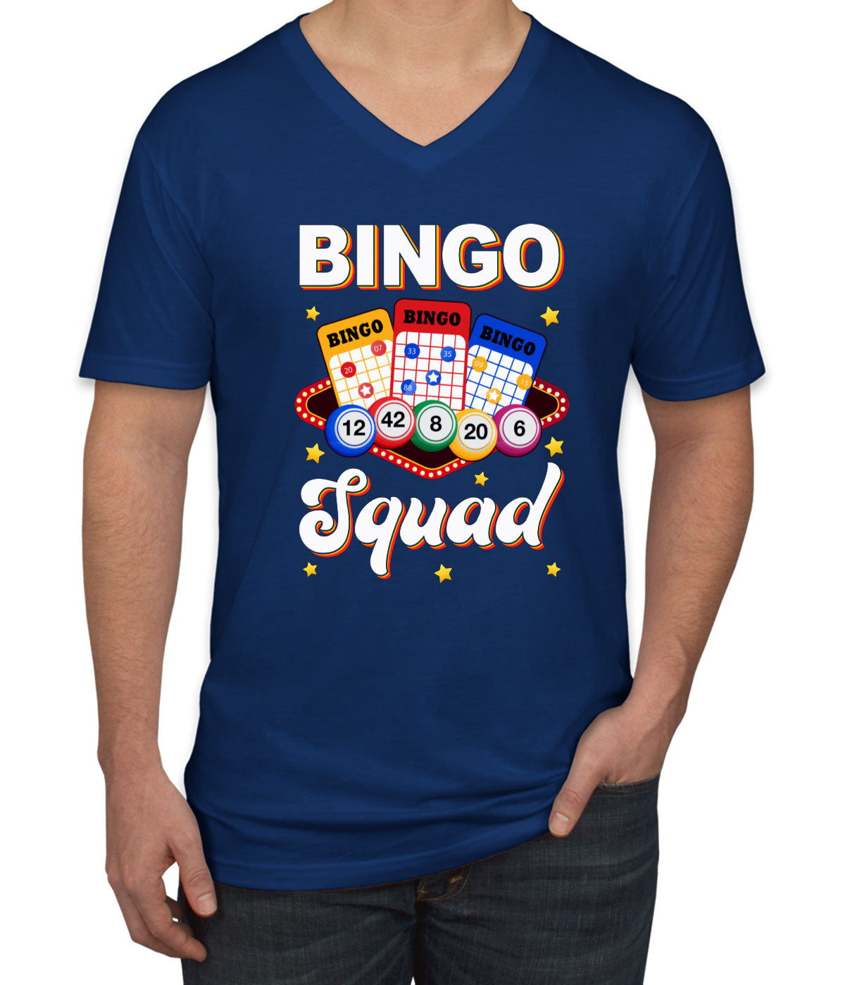 Bingo Squad Men's V Neck T-shirt