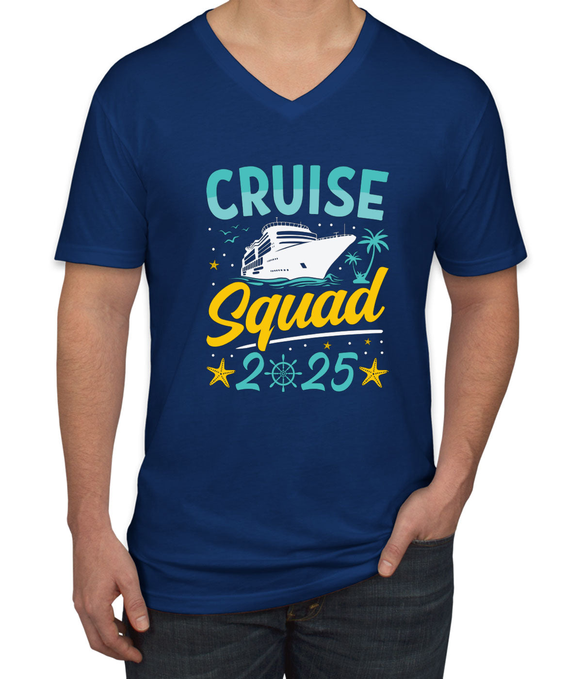Cruise Squad Men's V Neck T-shirt
