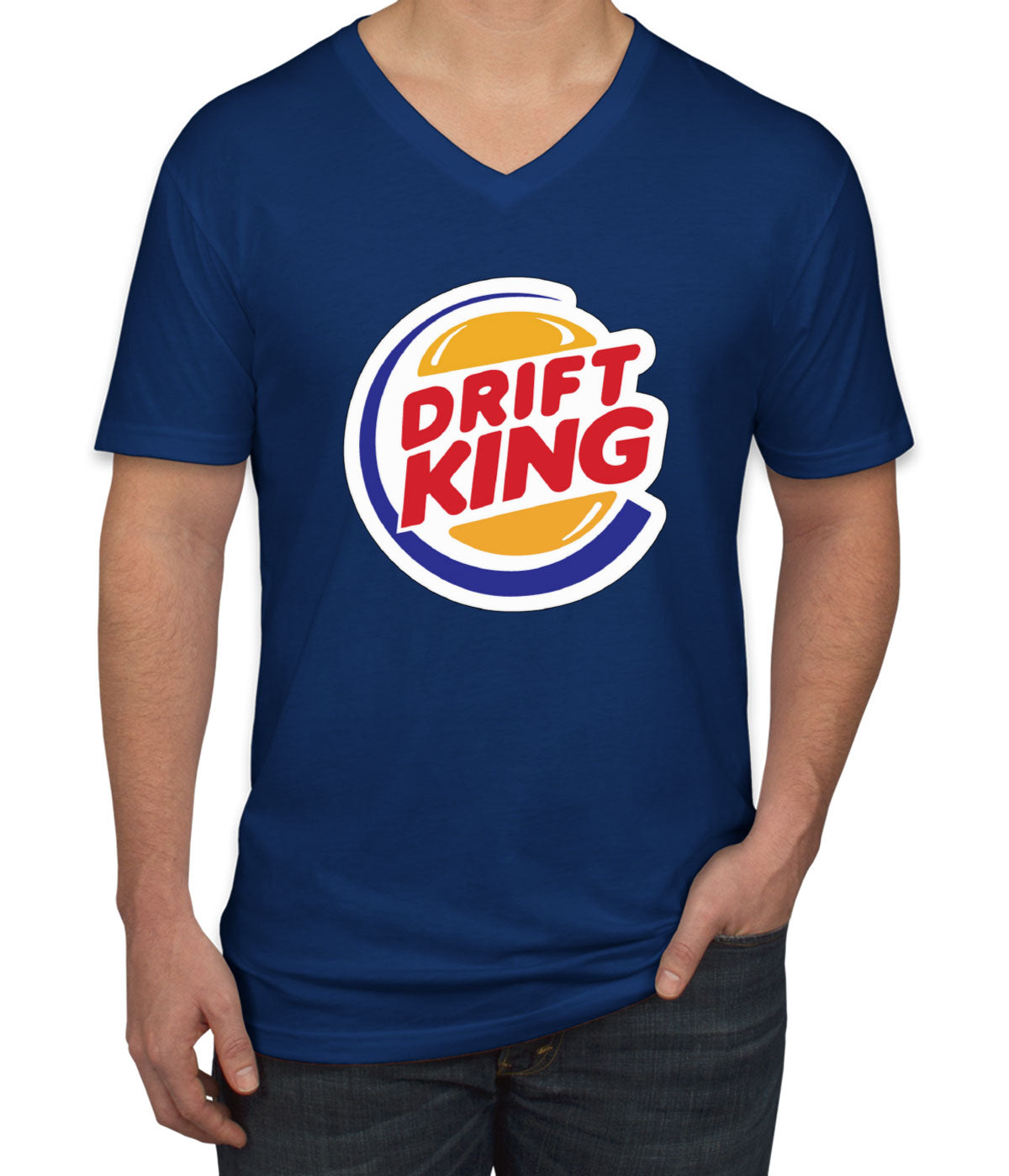 Drift King Men's V Neck T-shirt