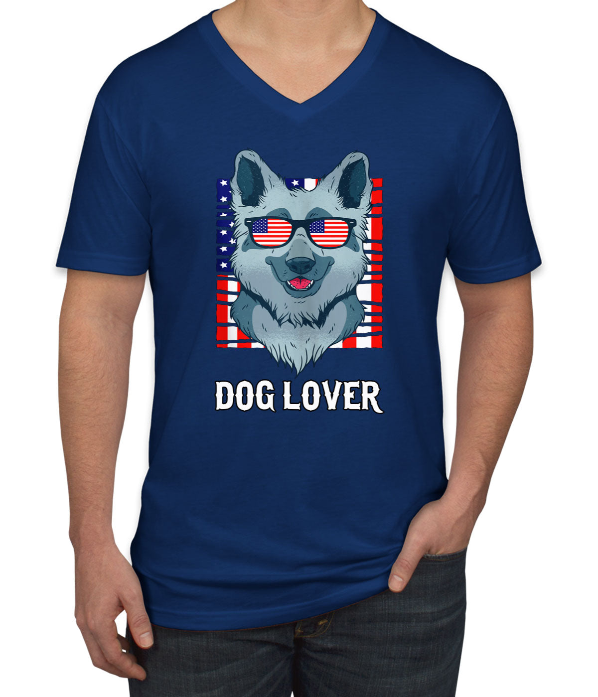 German Shepherd Dog Lover Men's V Neck T-shirt