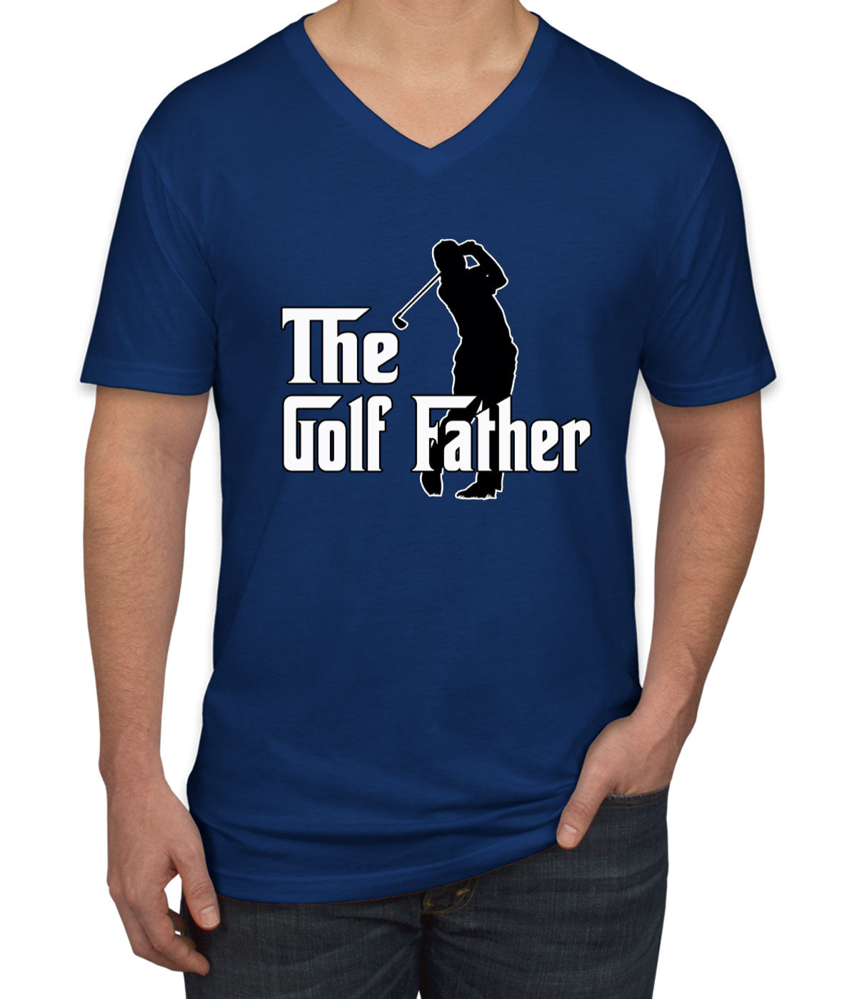 The Golf Father Father's Day Men's V Neck T-shirt