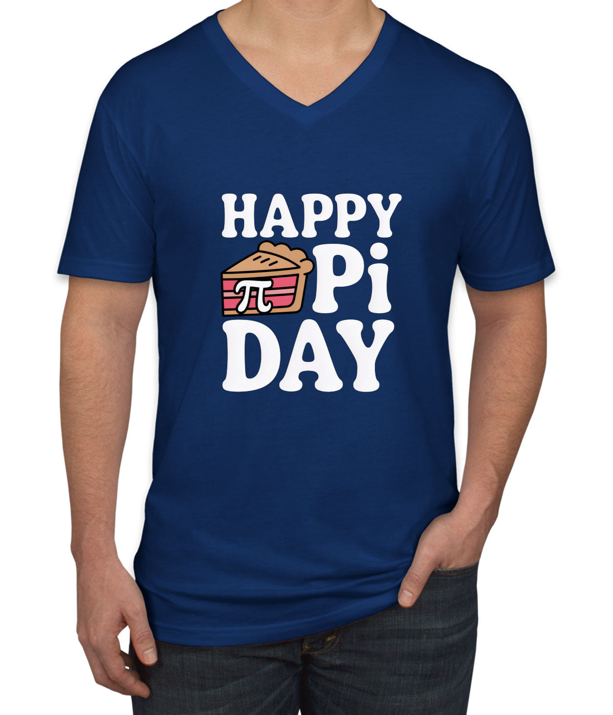 Happy Pi Day Men's V Neck T-shirt