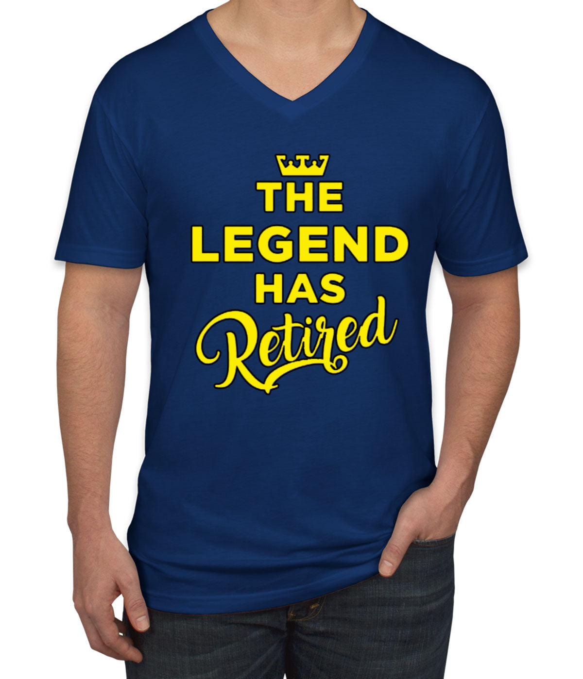 The Legend Has Retired Men's V Neck T-shirt