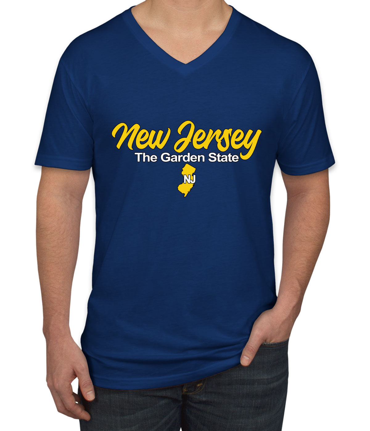 New Jersey The Garden State Men's V Neck T-shirt