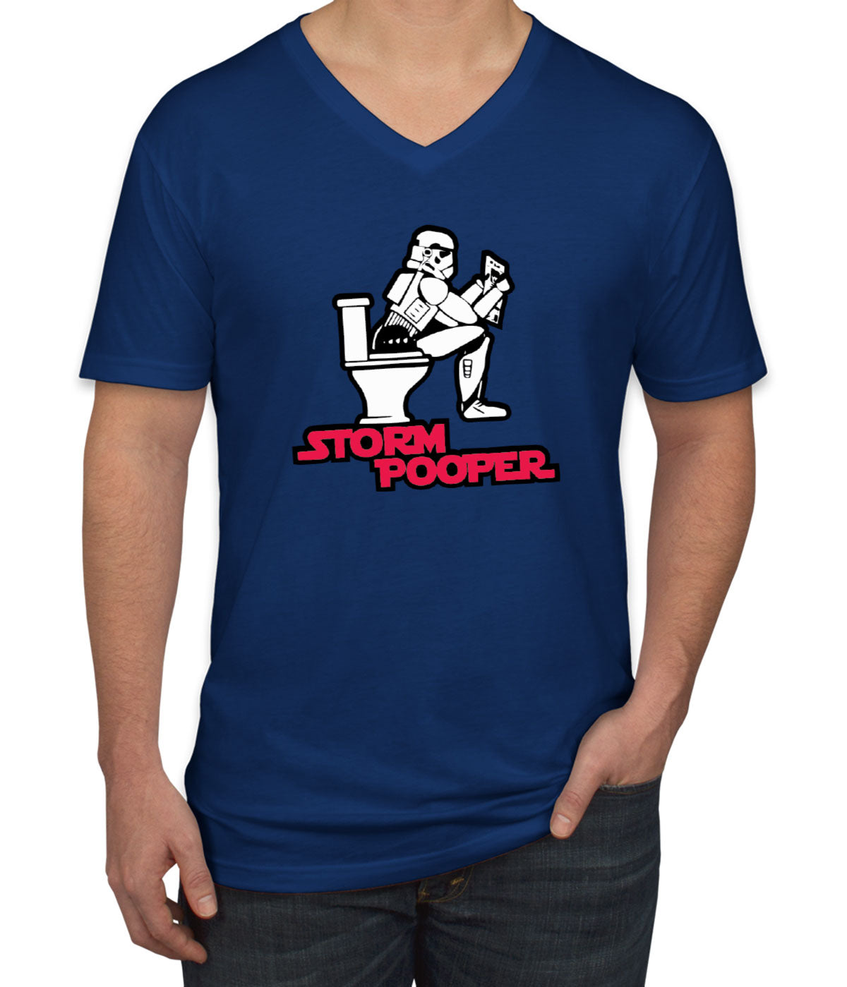 Storm Pooper  Men's V Neck T-shirt