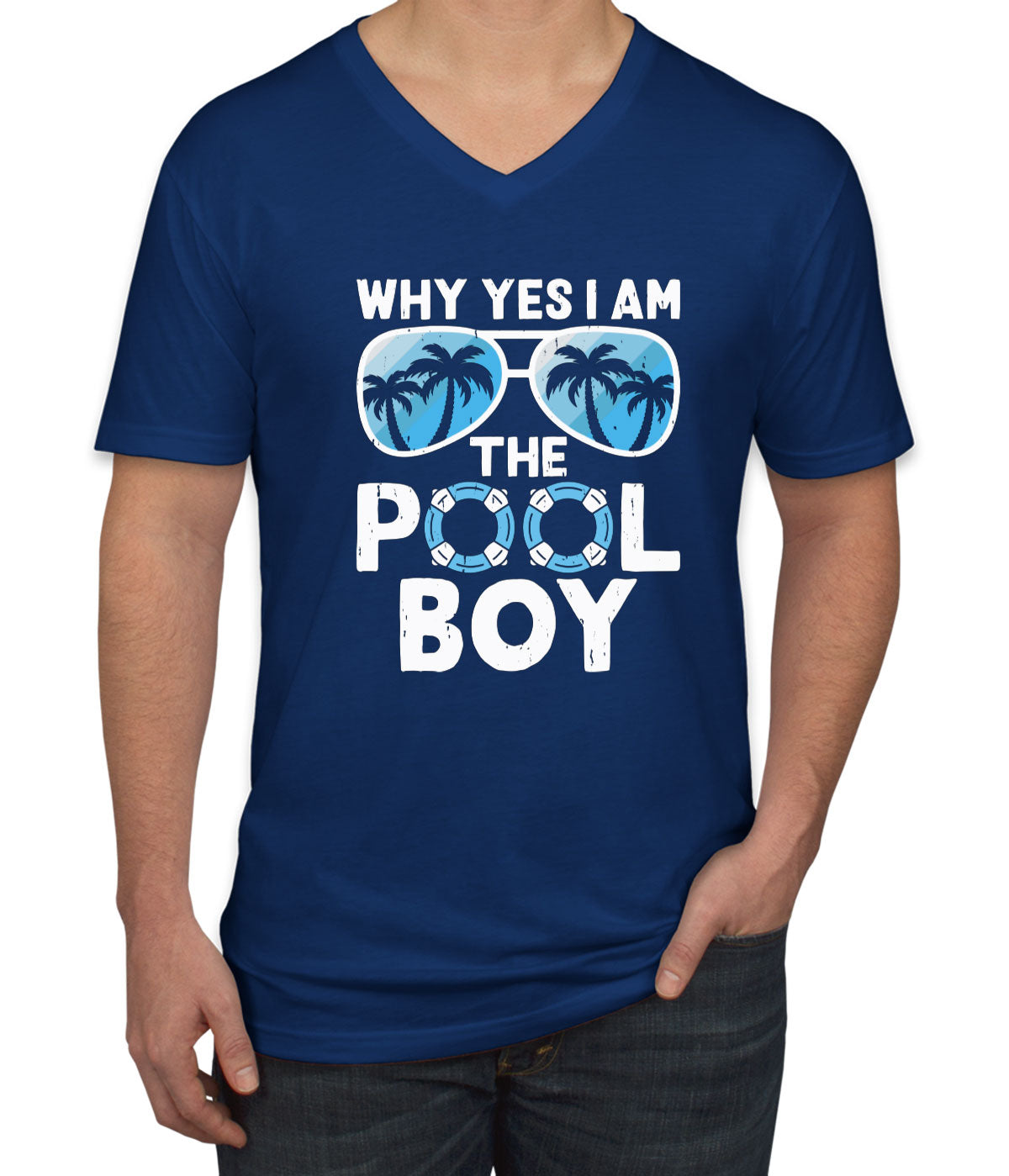 Swim Boy Men's V Neck T-shirt