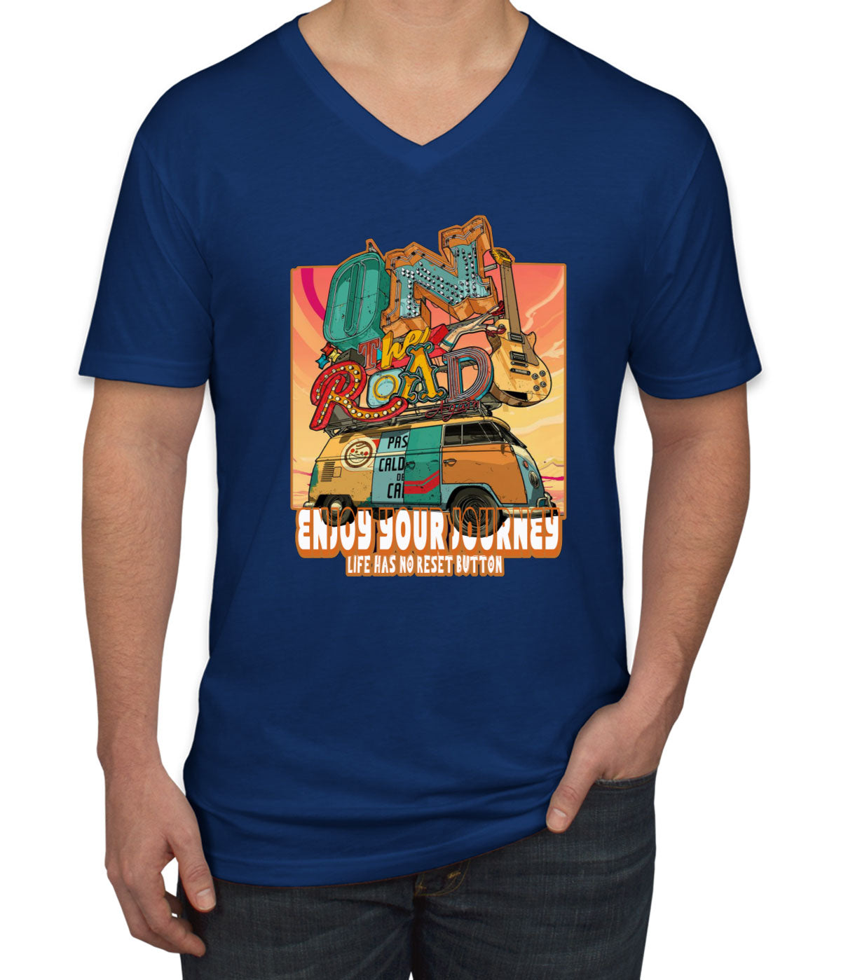 Vintage Van Men's V Neck T-shirt