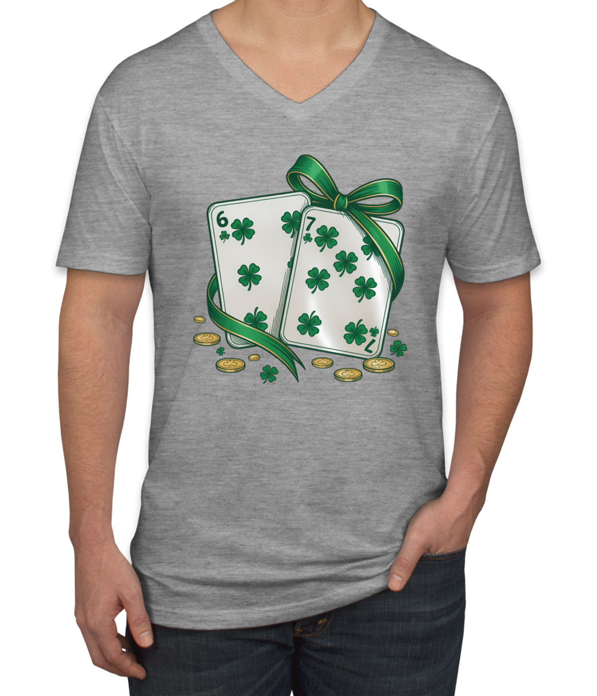 67 St. Patrick's Day Men's V Neck T-shirt