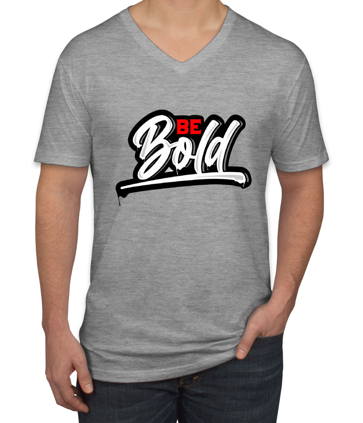 Be Bold Men's V Neck T-shirt